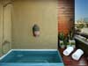 terrasse privée avec mini piscine climatisée