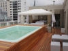 la terrasse de l'immeuble / piscine / solarium
