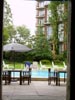 la piscine + bar en terrasse